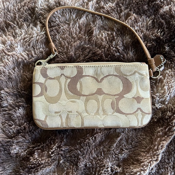 Coach Tan Signature Wristlet - Picture 5 of 5
